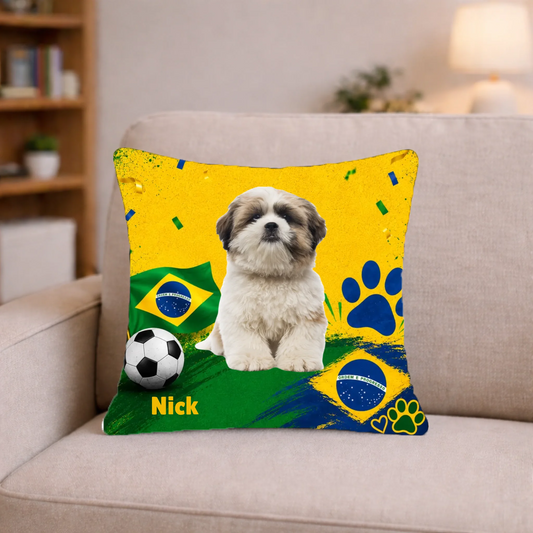 mockup almofada personalizada natal